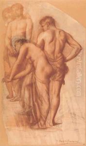 Study for Four Figures in 'Rest' by Pierre-Cecile Puvis De Chavannes