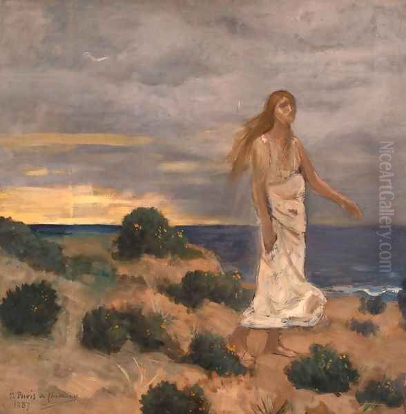 Woman on the Beach - view 1