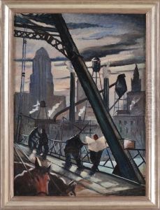 59th Street Bridge, Queens To Manhattan by George Luks