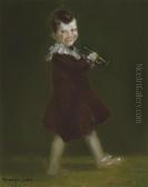 Boy With Bugle - view 1