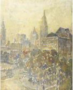 Gramercy Park by George Luks