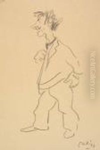 Standing Man With Moustache by George Luks
