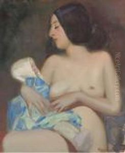 Woman And Doll by George Luks
