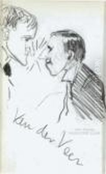 Two Men- Nose To Nose - view 1