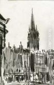A Gothic Cathedral by George Luks