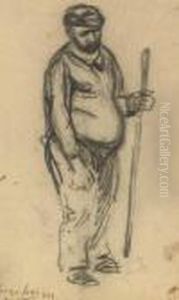 A Man Holding A Staff