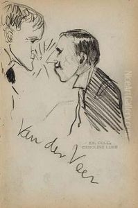Two Men--nose To Nose by George Luks