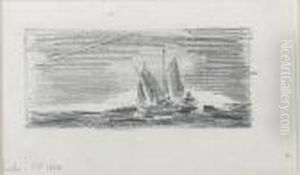 Sailboats by George Luks