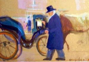 Horse And Carriage, New York City by George Luks