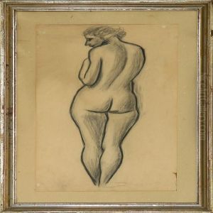 Standing Female Model by Vilhelm Lundstrom