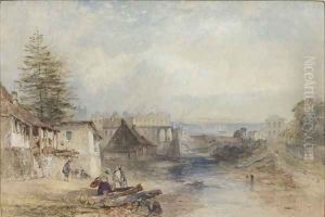 The Tank Stream, Sydney, c.1842 by John Skinner Prout