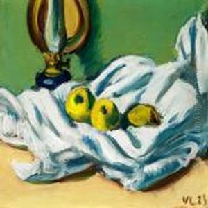 Opstilling Pa Et Hvidt Klaede by Vilhelm Lundstrom