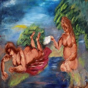 Bathing Scene by Vilhelm Lundstrom