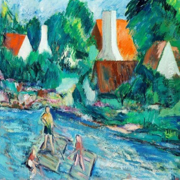 Children On A Raft - view 1