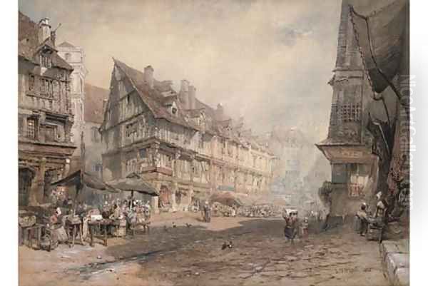 Market day, Rouen - view 1