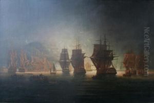 The Bombardment Of Algiers by Thomas Luny
