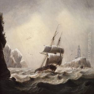 "the American Brig Sloop "vixon" by Thomas Luny