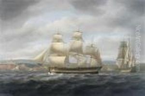 Ship Cato Passing Stockton
