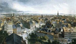 New York from the Steeple of St. Paul's Church, Looking East, South and West