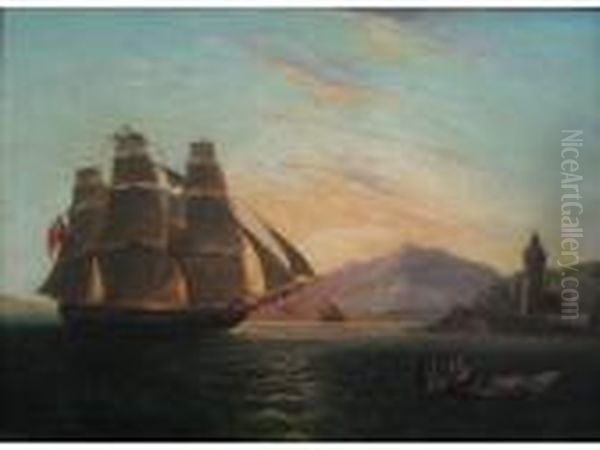 Hms Pearl Off Faro Beacon, Messina - view 1