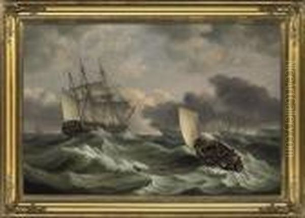Two Royal Naval Third Rates - view 1
