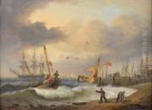 Landing Passengers Ashore On A Blustery Day