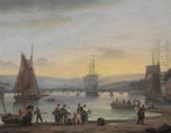 Harbour Scene At Teignmouth Devon - view 1