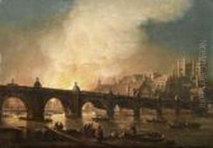 The Old Palace Of Westminster Ablaze On 16th October 1834