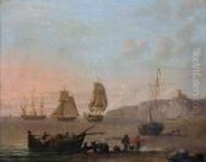 Shipping Off The Coast by Thomas Luny