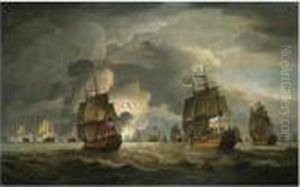 The Destruction Of The Santo Domingo, The Battle Of Cape Stvincent, 16th January 1780