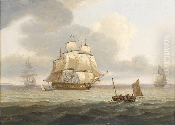 A Frigate Underway Offshore - view 1