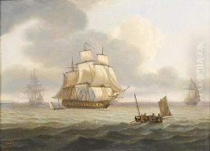 A Frigate Underway Offshore