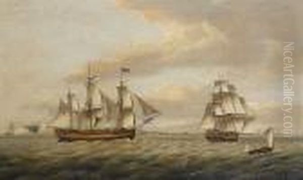 The 'rebecca' In Two Positions Off Walmer Castle - view 1