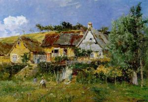 Picking Flowers by Edmond Marie Petitjean