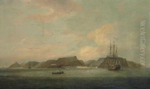 An English Frigate At Anchor Off
The Island Of St. Helena, With A View Of Jamestown Beyond An English Frigate At Anchor Off
The Island Of St. Helena, With A View Of Jamestown Beyond