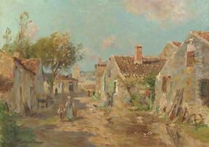A Talmont (Vendee) by Edmond Marie Petitjean