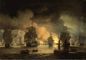 The Bombardment Of Algiers by Thomas Luny