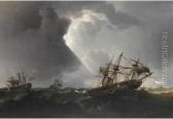 Men O War In Heavy Swell - view 1