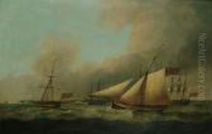 In The Solent by Thomas Luny