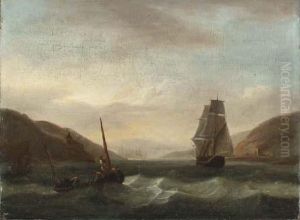 Running Home Before The Gale; And Running Up The Estuary by Thomas Luny