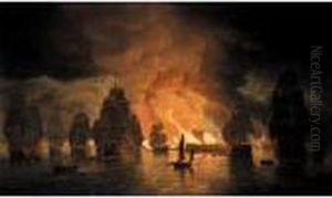 The Siege Of Algiers by Thomas Luny