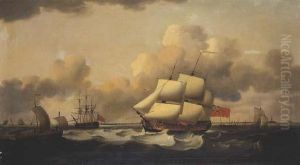 Shipping Under Sail by Thomas Luny