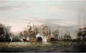 The French Flagship Under Attack At The Battle Of The Saintes, 12 April 1782 by Thomas Luny