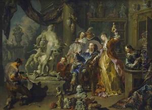 The Sculptors Studio, 1730 by Johann Georg Platzer
