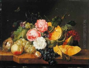 Still life with Flowers and Fruit, 1821 by Franz Xaver Petter