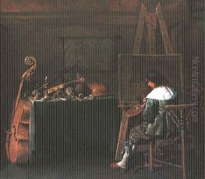 The Artist in his Studio, c.1640 by Hendrick Gerritsz Pot