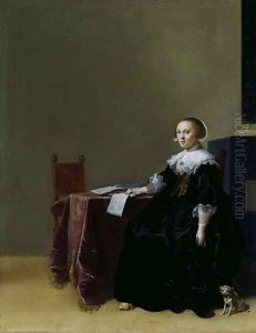 Portrait of a Young Woman c 1635 by Hendrick Gerritsz Pot