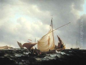 Dutch Boat Putting to Sea, 1801 by Charles Martin Powell
