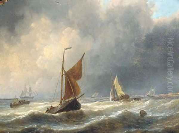 Heavy weather off the Dutch coast - view 1