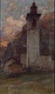 Il Campanile Di Gressoney La Trinite by Alessandro Lupo